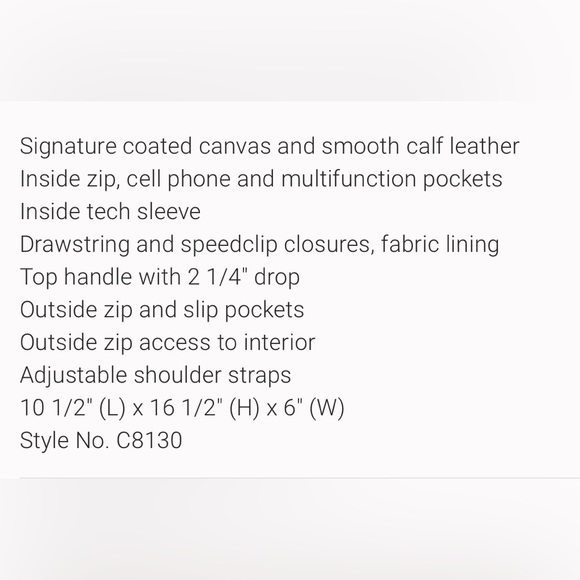 NWT COACH Mens Track Colorblock Chalk Off White Leather Travel Backpack Bag - Picture 5 of 6